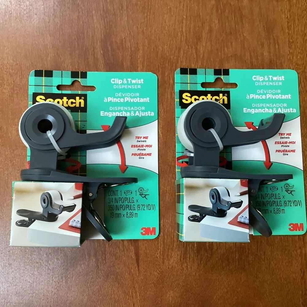 Scotch Clip & Twist Dispenser New